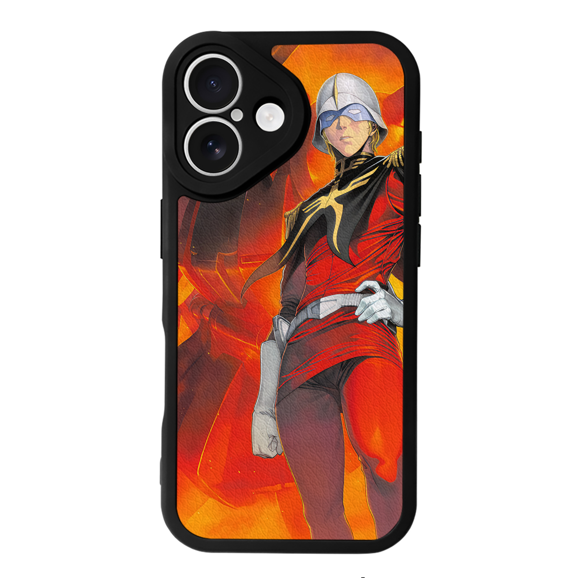 （画像用） 機動戦士ガンダム Mobile Suit Gundam 【iPhone 16シリーズ対応】シリコンスマホケース（レザー調） 材質：シリコン